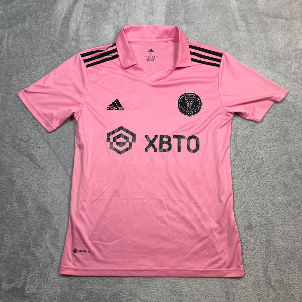 Adidas Inter Miami CF Messi 10 Jersey Mens S Pink Soccer Gameday MLS